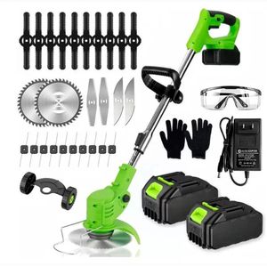 2 batteries 48v lawn mower with wheels and accessories 