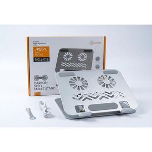 Hawk 360° Carbon steel Laptop Cooling Stand Dual Fans – Heavy Duty Metal Build