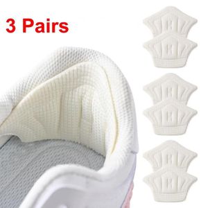 3pairs Insoles Patch Heel Pads for Sport Shoes Back Sticker Adjustable Size Antiwear Feet Pad Cushion Insert Insole