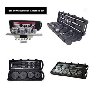 50kg Adjustable Fitness Barbell & Dumbbell Weight With Portable Case