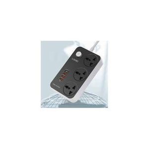 Ldnio SC3412 Power Strip With 3 Ways Power Socket, 4 USB Port 38W, Fast Charging USB-C, 2500 Watt Extension Socket