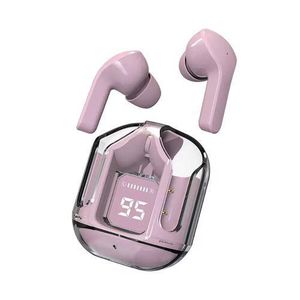 TWS Air31 Bluetooth 5.3 Wireless In Ear Earbuds Headset Digital Display Headphone - Pink