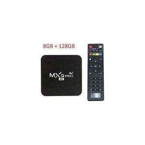 Mx Pro Android Tv Box Mx Pro Android Tv Box/11 Smart TV Box – 8GB RAM, 128GB ROM, 4K Ultra HD, YouTube Live, APP, NETFLIX-BLACK
