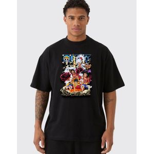 Tshirt  One Piece Anime Graphic T-Shirt for Men – Cotton Streetwear Tee – Front Print