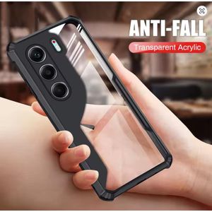 Tecno Camon 40 Transparent, Clear And Colorless With Black Edges Unique And Stylish High Protection Phone Case/ Cover