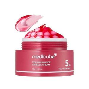 Medicube TXA Niacinamide Capsule Cream with Glutathione & Alpha Arbutin. Fades Dark Spots, Hyperpigmentations, Scars, Glows, Moisturizes, Brightens, Evens the skin tone, Smooths, Softens & Clarifies