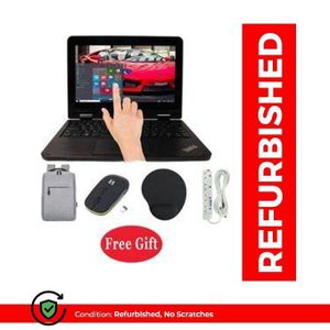 Lenovo Laptops 4GB RAM 128GB SSD ThinkPad Yoga 11e Refurbished Laptop X360 Touchscreen Webcam Bluetooth, HDMI WIFI With Windows 11 PRO Activated, Office & Basic software Installed, Free Bag + Free wireless mouse + Charger + Mouse Pad + Free Extension.
