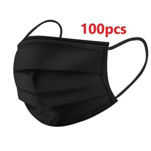 100pcs BLACK SURGICAL 3PLY Face Mask ----