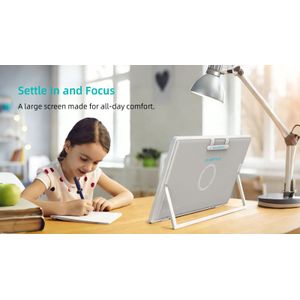 Leaderhub U24M DolbyAudlo Certified 24.5 Inch Portable Smart Screen Can be Taken on the Plane with 8MP Camare and 5050mAh Battery-White