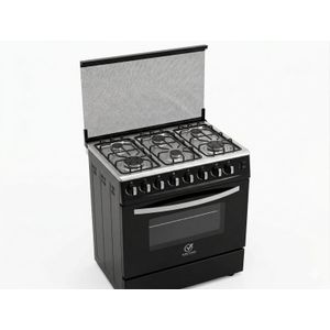 sarahtech 80*60 Standing Cooker 6 burners (all gas) A Function Electric Oven, Rotisserie & Jet Burners