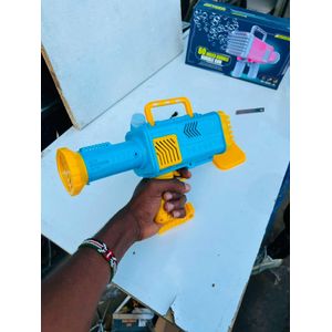 Bubble Shooter Gun 60-Hole LED Bubble Maker for Boys & Girls – For Ages 3+ Years 