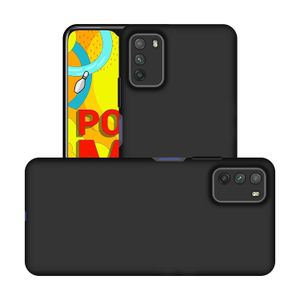 Soft Flexible Silicone Case for Xiaomi Redmi 9T, Shockproof Anti-Scratch Slim TPU Protective Back Cover (Black)