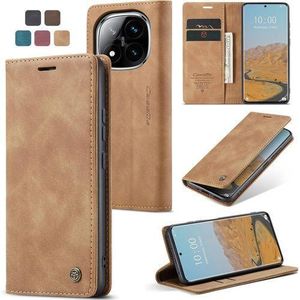 Caseme Retro Wallet Flip Cover for Redmi Note 14 Pro 5G/ Redmi Note 14 Pro plus(+) 5G – Premium PU Leather Kickstand Case with Card Slots