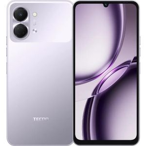 Tecno Pop 20  6.75'' 120Hz Display, 128GBROM +4GB RAM +(4GB Extended),  13MP AI Camera, 5000mAh  - Aurora Purple