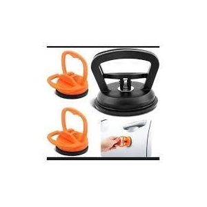 Heavy-Duty Suction Cup Car Dent Puller  – Paintless Auto Body Damage Repair Tool – Powerful Vacuum Glass Lifter, Tile, and Mirror Moving Gripper – Ergonomic Handheld Squeegee Handle