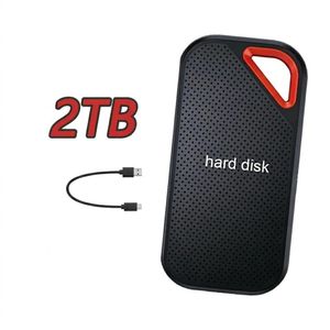 2TB Portable External SSD USB 3.1 Type-C High Speed Storage for Laptop, PC & Mobile