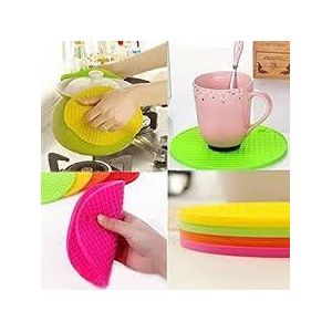  10-Piece High Temperature Silicone Trivets & Pot Holders - Multi-Purpose Kitchen Mats
