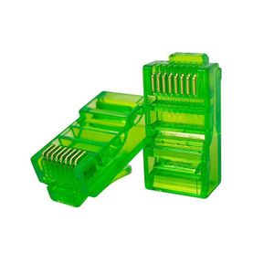 RJ45 Category 5e Connectors (10-Pack) / Green
