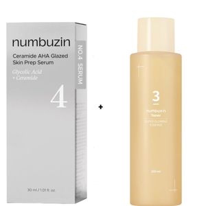 Medicube No.3 Super Glowing Essence Toner with niacinamide + No.4 Glycolic acid Ceramide AHA Serum. Moisturizes, Brightens, Glows, Improve Elasticity, Clarifies, Firms, Exfoliates, Removes Dullness, Wrinkles, Fine Lines, Smooths, Evens, Makes skin Young & Glowing