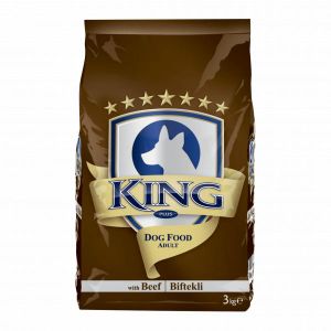 King Plus Adult Dog Food Beef 3kg