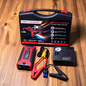 Heavy Duty Quick Start High Power Battery Booster 12V 99800mAh Car Jump Starter with Air Compressor