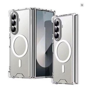 Samsung  Galaxy Z Fold 7 Luxury Clear, Transparent with Wireless Charging Compatibility High Protection Firm Grip Phone Case/ Back cover