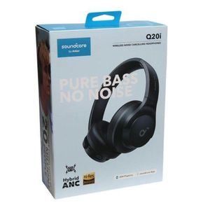 Anker Soundcore Q20i Hybrid Active Noise Cancelling Headphones, Wireless Over-Ear Bluetooth, 40H Long ANC Playtime, Hi-Res Audio, Big Bass, Customize Via An App, Transparency Mode, Ideal For Travel