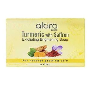 Alara Turmeric with Saffron Exfoliating Brightening Soap for natural Glowing Skin  150g
