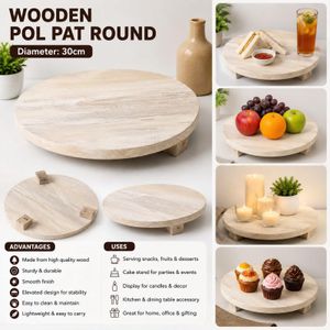 Wooden Pol Pat Round
