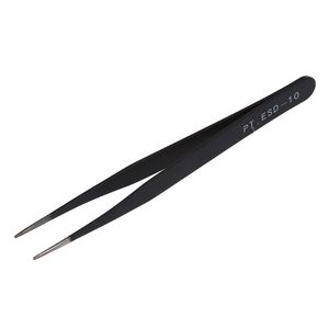 6Pcs Tweezers With Rubber Tips Set Soft PVC Rubber Coated Tips Bent And  Straight Flat Tip