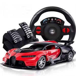RC Racing Toys With Foot Pedal Gravity Sensor RC Sport Car RC Drift Racing High-speed Led Light Remote Control Cars Toy