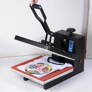 Flat Manual Operate Ironing Press Heat Press Machine For T-Shirts Clothing Personalized Custom Digital Flatbed Transfer
