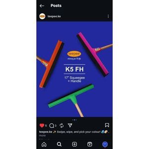 elegant Teepee Plastic Water Squeezer + Handle