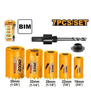 Ingco AKH0071 Bi-metal hole saw set 7pcs