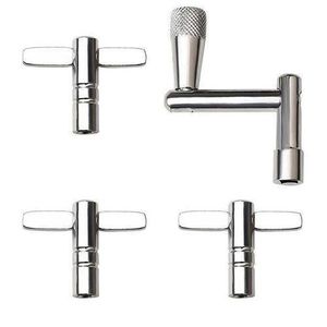 Drum Key Universal Drum Tuning Key Percussion Hardware Tool DrumSet Key, Universal Tuner for Acoustic and Electronic Drums, Sturdy Drum Tuning Tool (Quadrilateral) Metal 5mm Standard Tune Square Drum Key For Tuning T-Handle Utility Cabinet Key - Silver