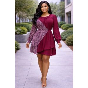 Round dress above the knee length