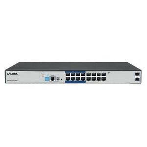  DGS-F1210-18PS 16-Port Gigabit Long Range 250m PoE+ Smart Switch with 2 SFP Ports