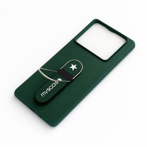 Infinix Note 40 Pro/ Note 40 Pro Plus (+) Cover Luxury Green High Protection Open camera with METAL STAND Comfortable Grip Phone Case/ Back cover