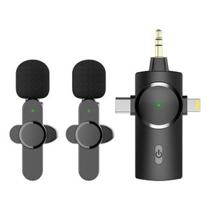 2-in-1 Wireless Lavalier Mic Kit – Enhanced Noise Reduction for Crystal-Clear Audio Anywhere