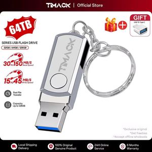 64GB USB3.0 Metal Flash Drives Portable Usb Drive Waterproof Memoria Usb Disk