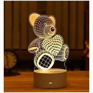 3D Acrylic Night Light Decorative Desk Lamp-USB Powered