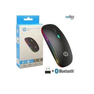 HP W10 Dual Mode Rechargeable Bluetooth Wireless Silent Click Mouse