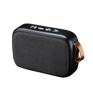 Portable Mini G2 6D Bass Bluetooth 4.2 Wireless Speaker With USB TF Card Jack Subwoofer Loudspeaker For Indoor Outdoor-Silver Gray