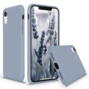 Soft Flexible Silicone Case for Apple iPhone XR, Shockproof Anti-Scratch Slim TPU Protective Back Cover (Grey)