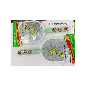 Gecko Electric Mosquito Swatter – Rechargeable Bug Zapper Racket – High-Voltage Fly and Insect Killer with Safety Grid