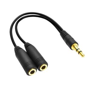 Anfach 3.5mm Headphone Splitter Cable – 1-to-2 Audio Splitter for Music & Movie Sharing 