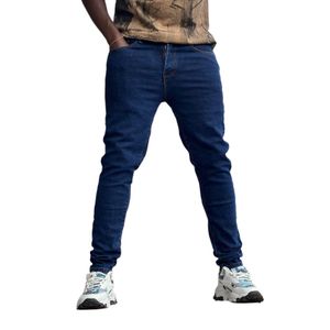 Dark blue denim jeans