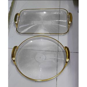  Multi-Purpose Acrylic Serving Trays – Round and Rectangular