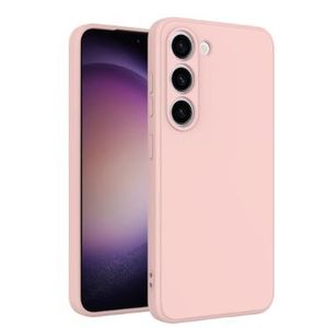 Soft Flexible Silicone Case for Samsung Galaxy S23, Shockproof Anti-Scratch Slim TPU Protective Back Cover (Pink)