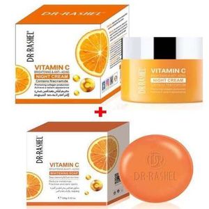 Dr. Rashel Vitamin C Brightening & Anti-Aging Night Cream - 50g + Soap